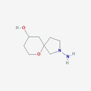 molecular formula C8H16N2O2 B1492870 2-アミノ-6-オキサ-2-アザスピロ[4.5]デカン-9-オール CAS No. 2097945-48-5