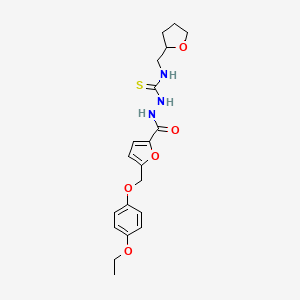 2-({5-[(4-ethoxyphenoxy)methyl]furan-2-yl}carbonyl)-N-(tetrahydrofuran-2-ylmethyl)hydrazinecarbothioamide