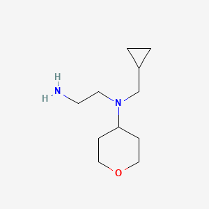molecular formula C11H22N2O B1492878 N1-(cyclopropylmethyl)-N1-(tetrahydro-2H-pyran-4-yl)ethane-1,2-diamine CAS No. 2097984-05-7