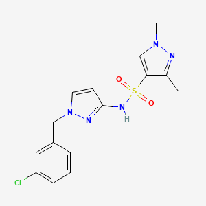 N-[1-(3-chlorobenzyl)-1H-pyrazol-3-yl]-1,3-dimethyl-1H-pyrazole-4-sulfonamide