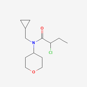 molecular formula C13H22ClNO2 B1492880 2-chloro-N-(cyclopropylmethyl)-N-(tetrahydro-2H-pyran-4-yl)butanamide CAS No. 2097984-10-4