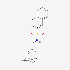 N~2~-(1-Adamantylmethyl)-2-naphthalenesulfonamide