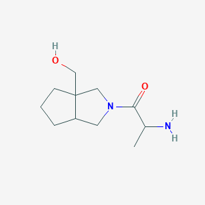 molecular formula C11H20N2O2 B1492881 2-amino-1-(3a-(hydroxymethyl)hexahydrocyclopenta[c]pyrrol-2(1H)-yl)propan-1-one CAS No. 2097952-72-0