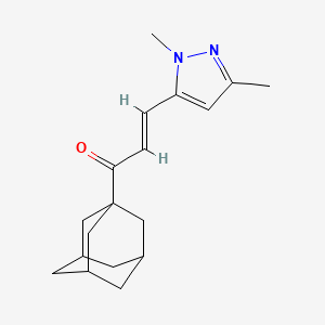 (E)-1-(1-Adamantyl)-3-(1,3-dimethyl-1H-pyrazol-5-YL)-2-propen-1-one