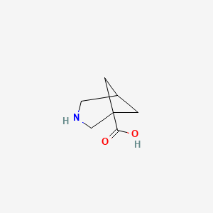 molecular formula C7H11NO2 B1492885 3-Azabicyclo[3.1.1]heptane-1-carboxylic acid CAS No. 1628897-76-6