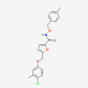 5-[(4-chloro-3-methylphenoxy)methyl]-N-[(4-methylbenzyl)oxy]furan-2-carboxamide