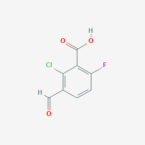 molecular formula C8H4ClFO3 B1492886 2-Chloro-6-fluoro-3-formylbenzoic acid CAS No. 1131605-23-6