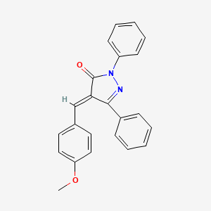 (4E)-4-(4-methoxybenzylidene)-2,5-diphenyl-2,4-dihydro-3H-pyrazol-3-one