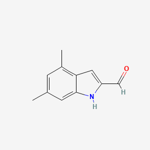molecular formula C11H11NO B1492891 4,6-dimethyl-1H-indole-2-carbaldehyde CAS No. 1258520-62-5