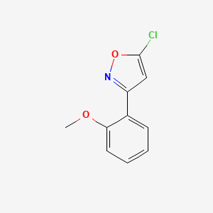 molecular formula C10H8ClNO2 B1492892 5-Chloro-3-(2-methoxyphenyl)-1,2-oxazole CAS No. 1188091-06-6