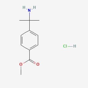 molecular formula C11H16ClNO2 B1492893 Methyl 4-(1-amino-1-methylethyl)benzoate hydrochloride CAS No. 1986887-52-8