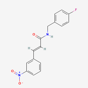 (2E)-N-(4-fluorobenzyl)-3-(3-nitrophenyl)prop-2-enamide