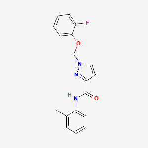 1-[(2-fluorophenoxy)methyl]-N-(2-methylphenyl)-1H-pyrazole-3-carboxamide