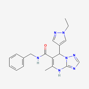 N-benzyl-7-(1-ethyl-1H-pyrazol-4-yl)-5-methyl-4,7-dihydro[1,2,4]triazolo[1,5-a]pyrimidine-6-carboxamide