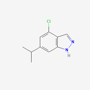molecular formula C10H11ClN2 B1492899 4-Chloro-6-isopropyl (1H)indazole CAS No. 1227268-97-4