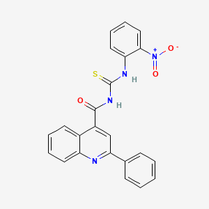 molecular formula C23H16N4O3S B14929004 N-[(2-nitrophenyl)carbamothioyl]-2-phenylquinoline-4-carboxamide CAS No. 438211-62-2