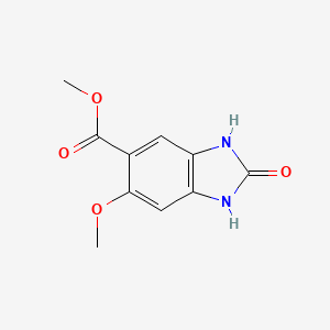 molecular formula C10H10N2O4 B1492903 methyl 6-methoxy-2-oxo-2,3-dihydro-1H-1,3-benzodiazole-5-carboxylate CAS No. 1388063-51-1
