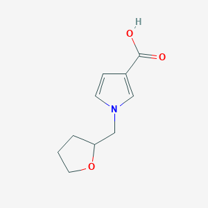 molecular formula C10H13NO3 B1492906 1-[(oxolan-2-yl)methyl]-1H-pyrrole-3-carboxylic acid CAS No. 1540545-20-7