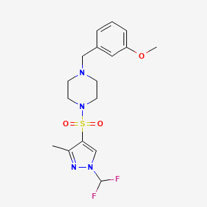 1-{[1-(difluoromethyl)-3-methyl-1H-pyrazol-4-yl]sulfonyl}-4-(3-methoxybenzyl)piperazine