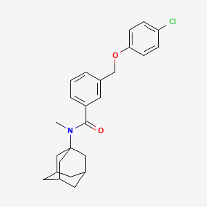 N-(1-adamantyl)-3-[(4-chlorophenoxy)methyl]-N-methylbenzamide