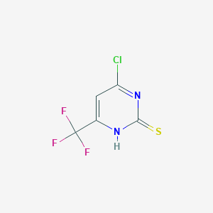 molecular formula C5H2ClF3N2S B1492909 4-氯-6-(三氟甲基)嘧啶-2-硫醇 CAS No. 1379310-59-4