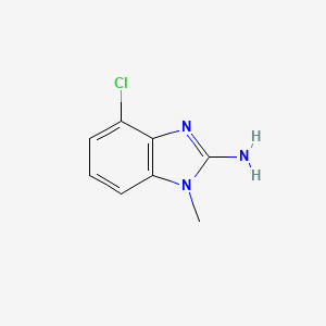 molecular formula C8H8ClN3 B1492911 4-chloro-1-methyl-1H-1,3-benzodiazol-2-amine CAS No. 1037670-19-1