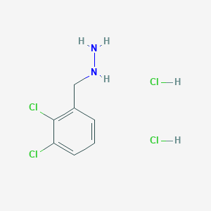 molecular formula C7H10Cl4N2 B1492915 [(2,3-Dichlorophenyl)methyl]hydrazine dihydrochloride CAS No. 1803581-25-0