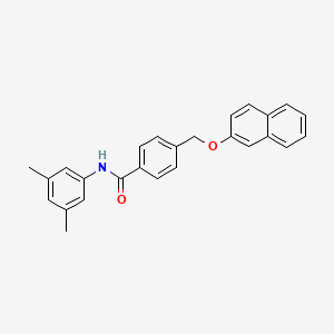 molecular formula C26H23NO2 B14929160 N-(3,5-dimethylphenyl)-4-[(naphthalen-2-yloxy)methyl]benzamide 