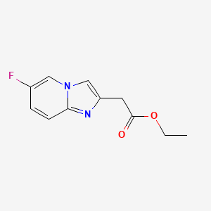 molecular formula C11H11FN2O2 B1492917 Ethyl (6-fluoroimidazo[1,2-a]pyridin-2-yl)acetate CAS No. 1315359-46-6