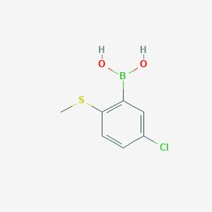 molecular formula C7H8BClO2S B1492919 5-Chloro-2-(methylsulfanyl)phenylboronic acid CAS No. 1451392-55-4