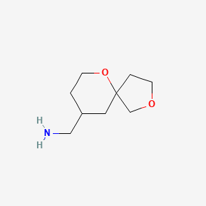 molecular formula C9H17NO2 B1492920 2,6-二氧杂螺[4.5]癸-9-基甲胺 CAS No. 1466239-93-9