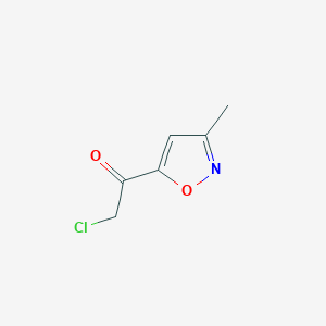 molecular formula C6H6ClNO2 B1492921 2-氯-1-(3-甲基-1,2-噁唑-5-基)乙酮 CAS No. 1537335-29-7