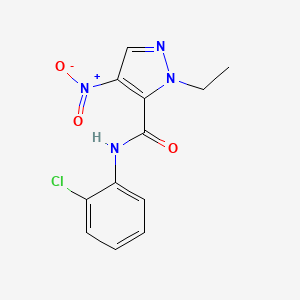 N-(2-chlorophenyl)-1-ethyl-4-nitro-1H-pyrazole-5-carboxamide