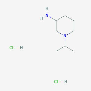 molecular formula C8H20Cl2N2 B1492922 二盐酸1-(丙-2-基)哌啶-3-胺 CAS No. 1797297-81-4