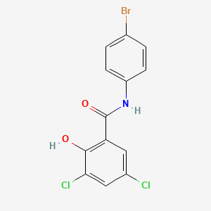 molecular formula C13H8BrCl2NO2 B14929235 N-(4-bromophenyl)-3,5-dichloro-2-hydroxybenzamide 