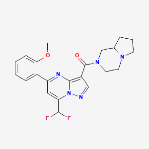 [7-(Difluoromethyl)-5-(2-methoxyphenyl)pyrazolo[1,5-A]pyrimidin-3-YL][hexahydropyrrolo[1,2-A]pyrazin-2(1H)-YL]methanone