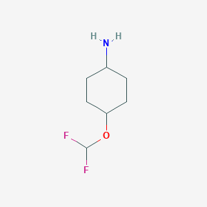 molecular formula C7H13F2NO B1492925 4-(二氟甲氧基)环己-1-胺 CAS No. 1565585-65-0