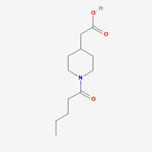 molecular formula C12H21NO3 B1492926 2-(1-Pentanoylpiperidin-4-yl)acetic acid CAS No. 1464113-99-2