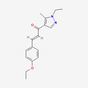 (2E)-3-(4-ethoxyphenyl)-1-(1-ethyl-5-methyl-1H-pyrazol-4-yl)prop-2-en-1-one