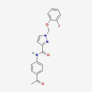 N-(4-acetylphenyl)-1-[(2-fluorophenoxy)methyl]-1H-pyrazole-3-carboxamide