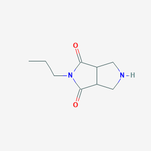 molecular formula C9H14N2O2 B1492931 2-propyltetrahydropyrrolo[3,4-c]pyrrole-1,3(2H,3aH)-dione CAS No. 2098077-96-2