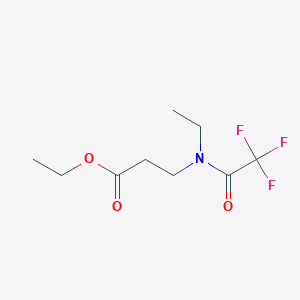 molecular formula C9H14F3NO3 B1492934 ethyl 3-(N-ethyl-2,2,2-trifluoroacetamido)propanoate CAS No. 1461708-71-3