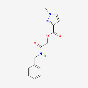 molecular formula C14H15N3O3 B14929345 2-(benzylamino)-2-oxoethyl 1-methyl-1H-pyrazole-3-carboxylate 