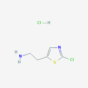 molecular formula C5H8Cl2N2S B1492935 2-(2-氯-1,3-噻唑-5-基)乙胺盐酸盐 CAS No. 1803592-95-1
