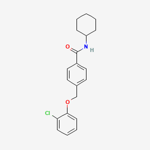 4-[(2-chlorophenoxy)methyl]-N-cyclohexylbenzamide