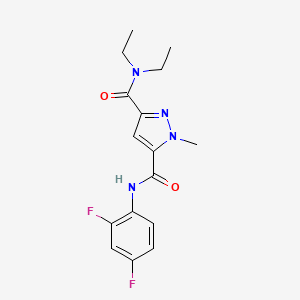 N~5~-(2,4-difluorophenyl)-N~3~,N~3~-diethyl-1-methyl-1H-pyrazole-3,5-dicarboxamide