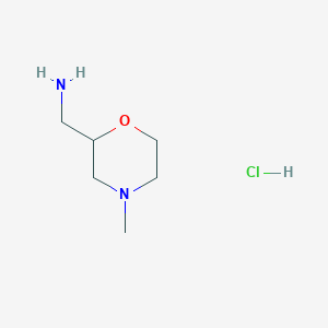 molecular formula C6H15ClN2O B1492937 1-(4-Methyl-2-morpholinyl)methanamine hydrochloride CAS No. 1290614-59-3