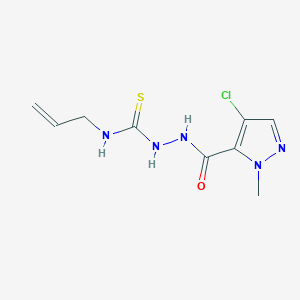 2-[(4-chloro-1-methyl-1H-pyrazol-5-yl)carbonyl]-N-(prop-2-en-1-yl)hydrazinecarbothioamide