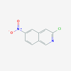 molecular formula C9H5ClN2O2 B1492938 3-氯-6-硝基异喹啉 CAS No. 760179-81-5