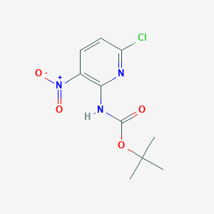 molecular formula C10H12ClN3O4 B1492939 (6-氯-3-硝基-吡啶-2-基)-氨基甲酸叔丁酯 CAS No. 1017782-13-6